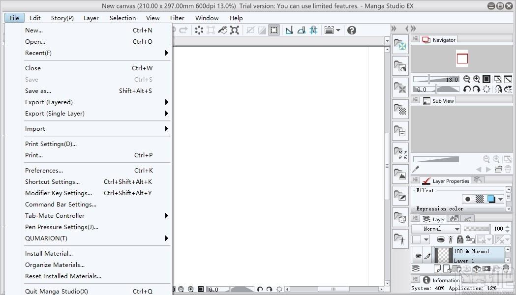 Manga Studio EX下载,动漫设计制作软件,图像处理